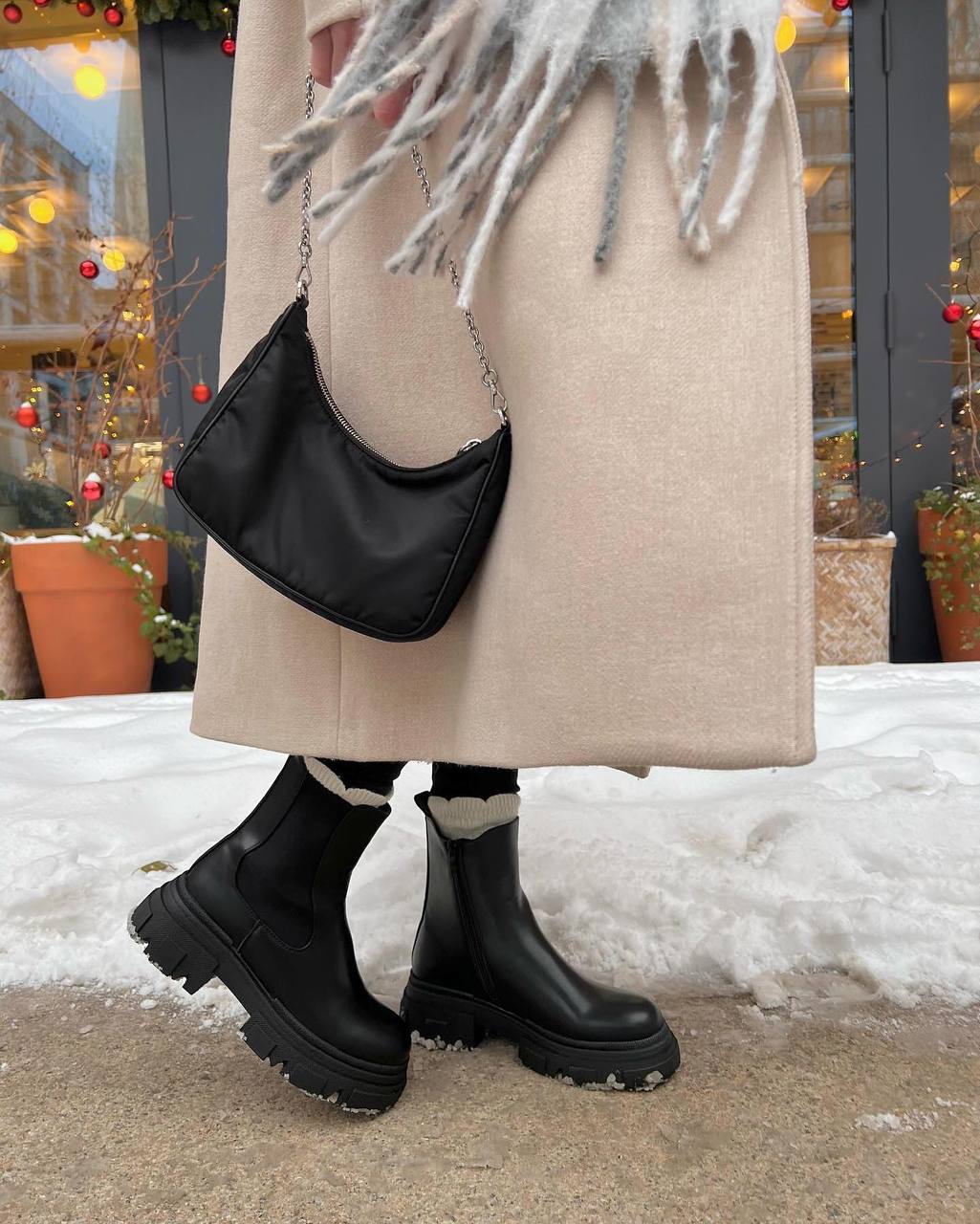 Утеплені черевики-челсі