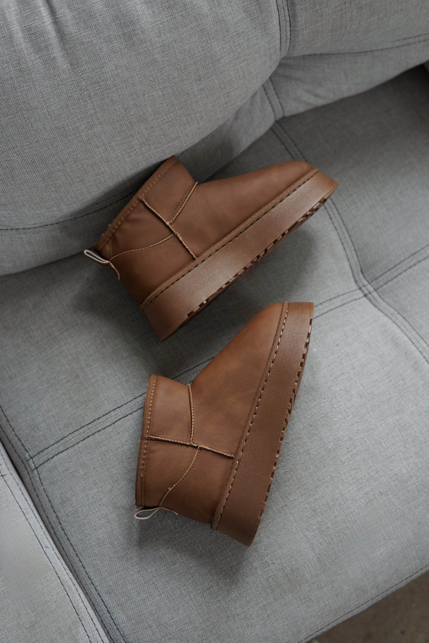 Уги на платформі еко-шкіра кемел (нова колекція)