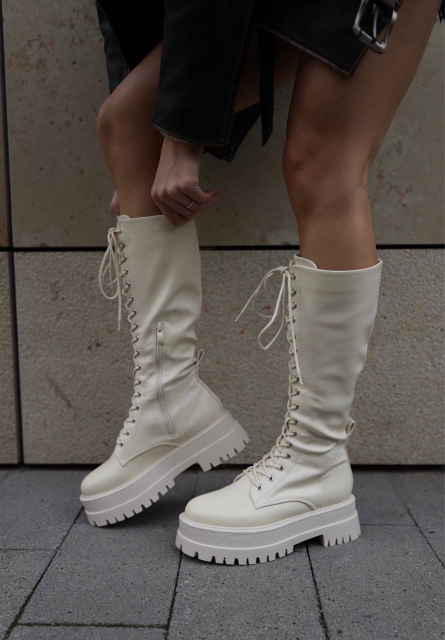 Combat boots (бежеві)