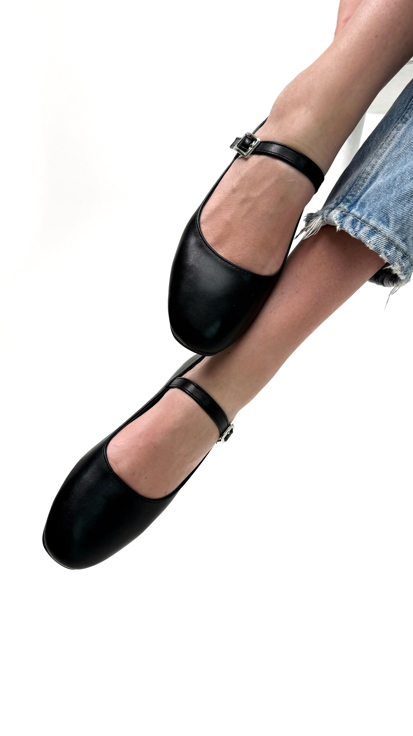 Балетки еко шкіра чорні