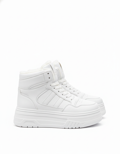 Снікерси білі утеплені